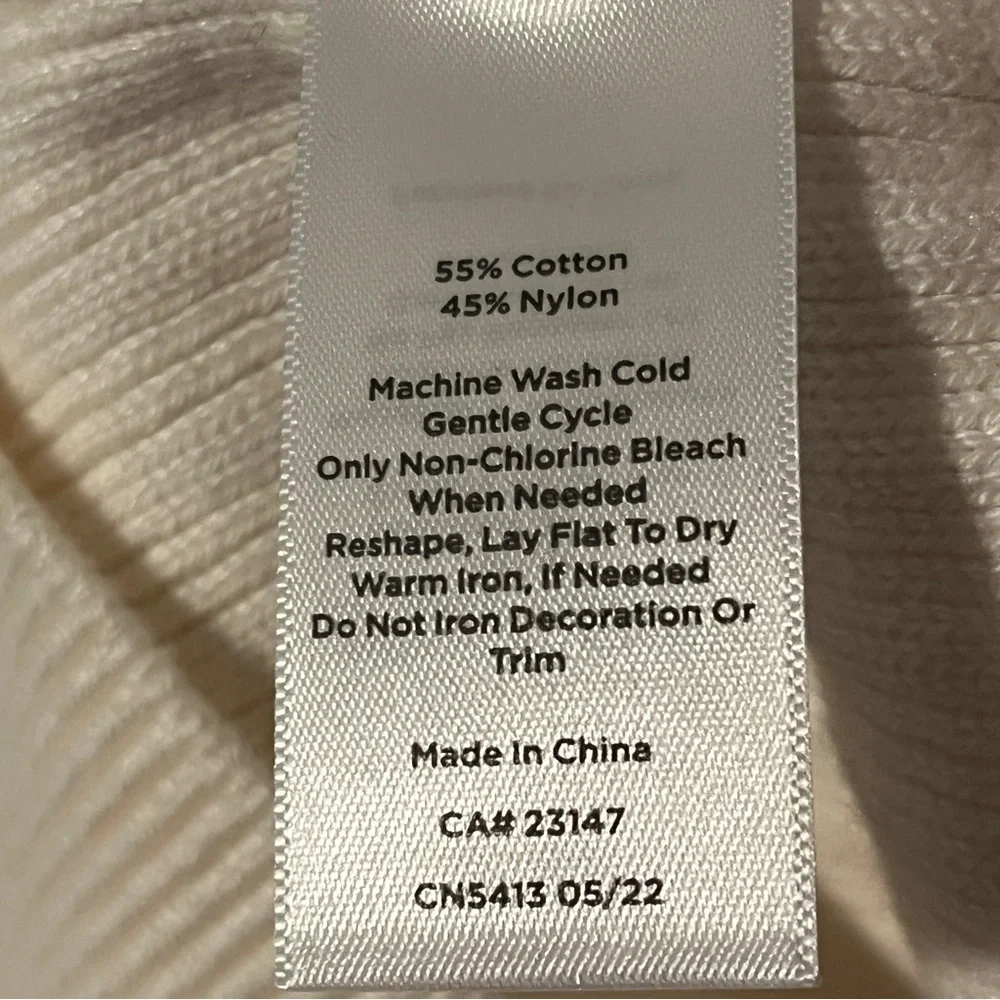 Talbots Ivory Pearl Button Knit Cardigan Sweater Preppy Womens Size Small S